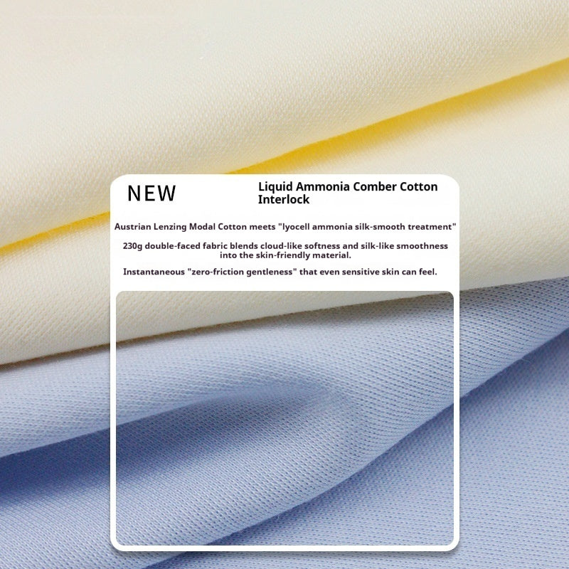 230GSM 40s LA treatment Lenzing Modal Cotton Interlock