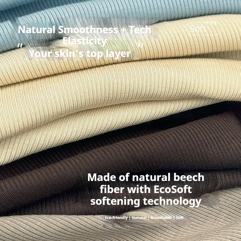 220GSM Lenzing Modal Rib Knit Fabric 2x2 Ribbed