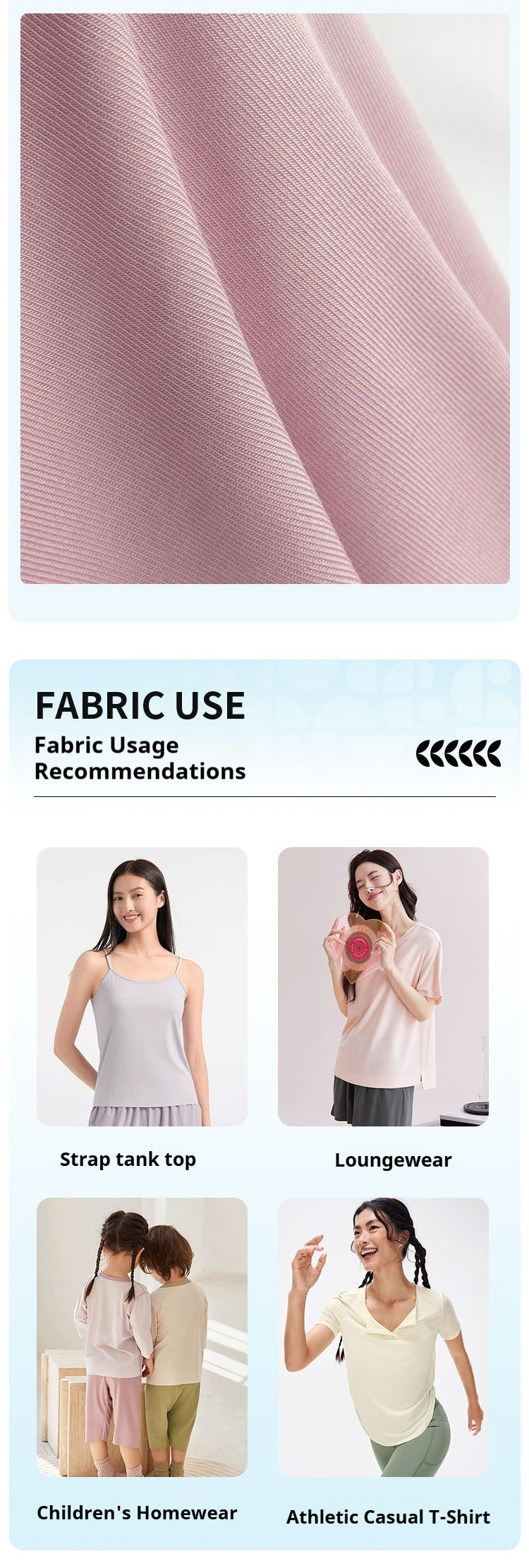 220GSM Lenzing™ Modal 1×1 Rib Knit Fabric