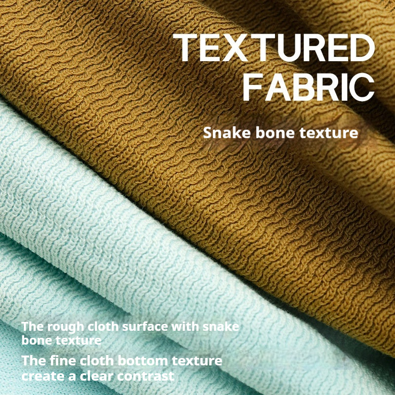 280g Snakebone-Textured Knit Fabric – Premium Heavyweight T-Shirt & Sweat Set Material for Streetwear Hoodies, Tops & Pants (Unisex)