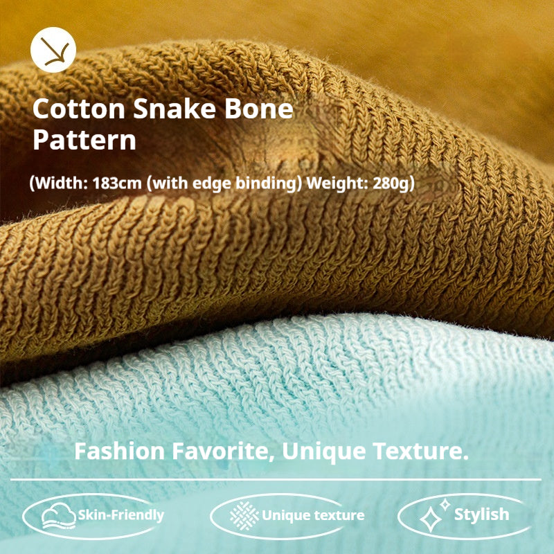 280g Snakebone-Textured Knit Fabric – Premium Heavyweight T-Shirt & Sweat Set Material for Streetwear Hoodies, Tops & Pants (Unisex)