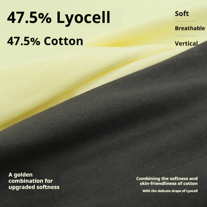 170g Tencel™/Cotton Stretch Knit Fabric – Soft, Breathable & Eco-Friendly for Kids’ T-Shirts, Underwear, Loungewear & Yoga Apparel