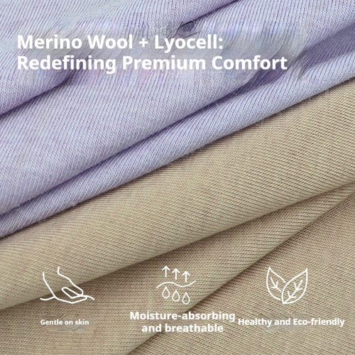 170g Tencel™/Wool Rib Knit Fabric – Lightweight, Soft & Breathable for T-Shirts, Base Layers, Undershirts & Next-to-Skin Apparel