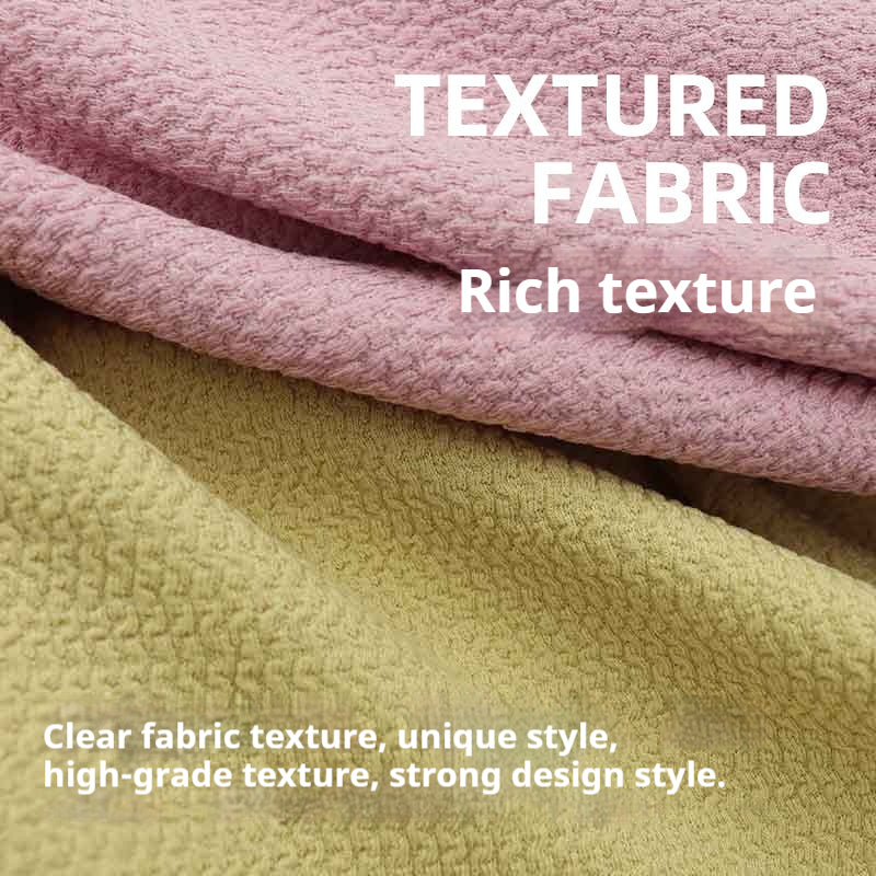 250gsm Bubble Crease Polyester Viscose Lady's Fashion Shirt Fabric